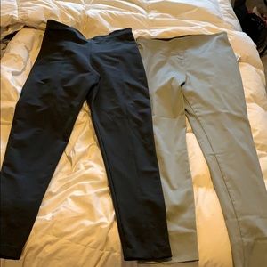 Equestrian pull on pant grey and black size Medium